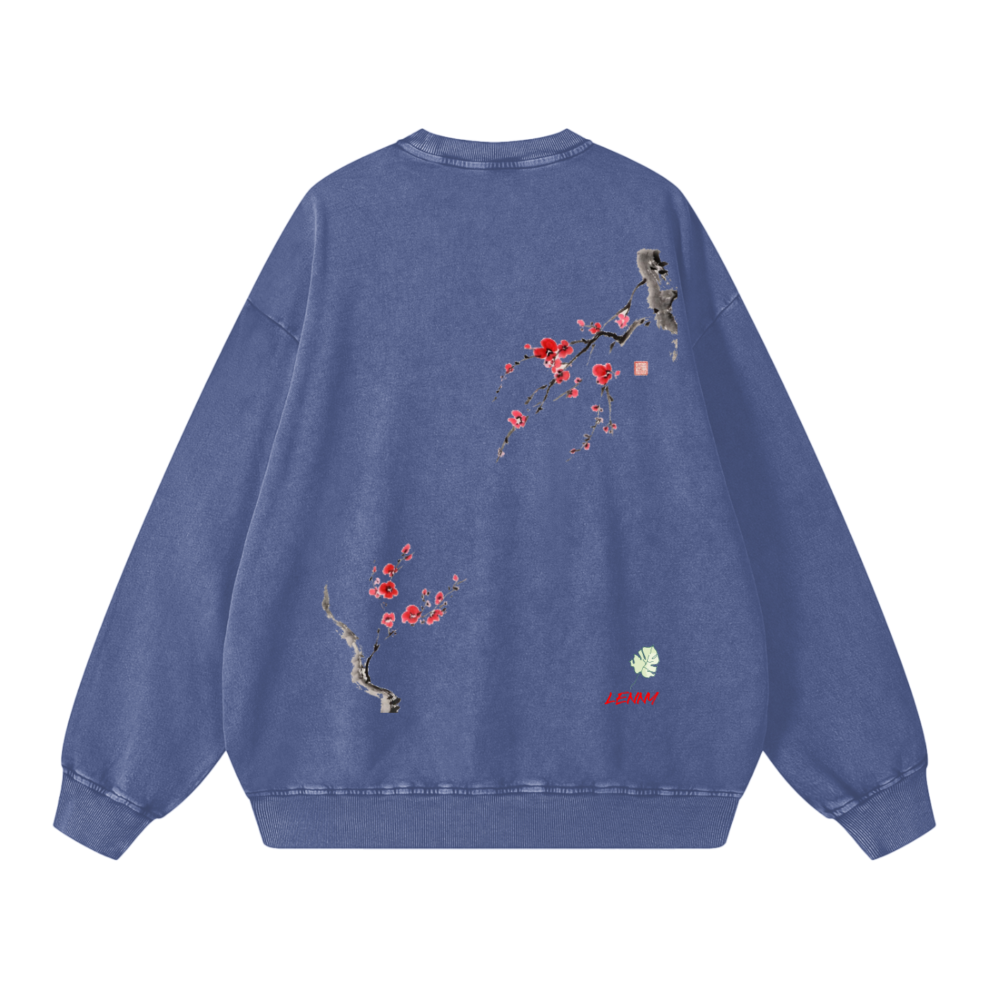 Snow Washed Keep Smiling Oversized Sweatshirt