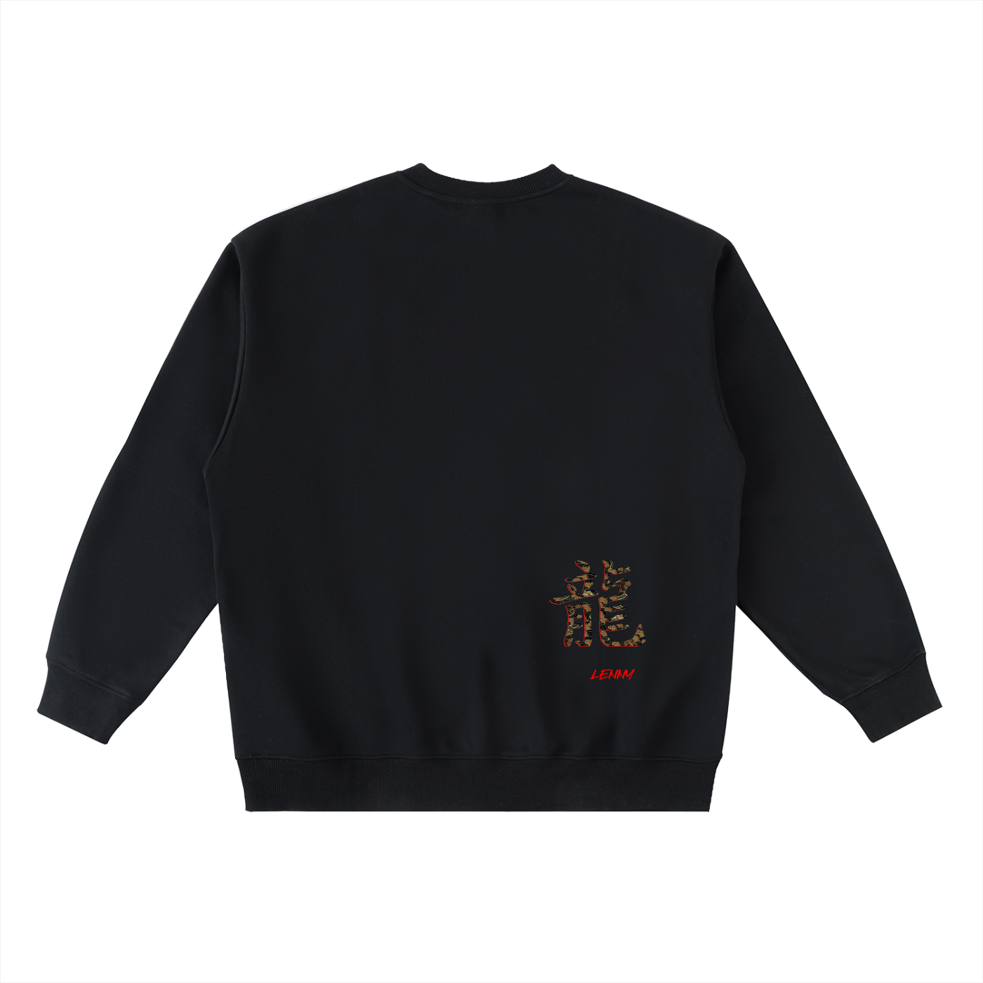 Oversized Crewneck Taped Sweatshirt