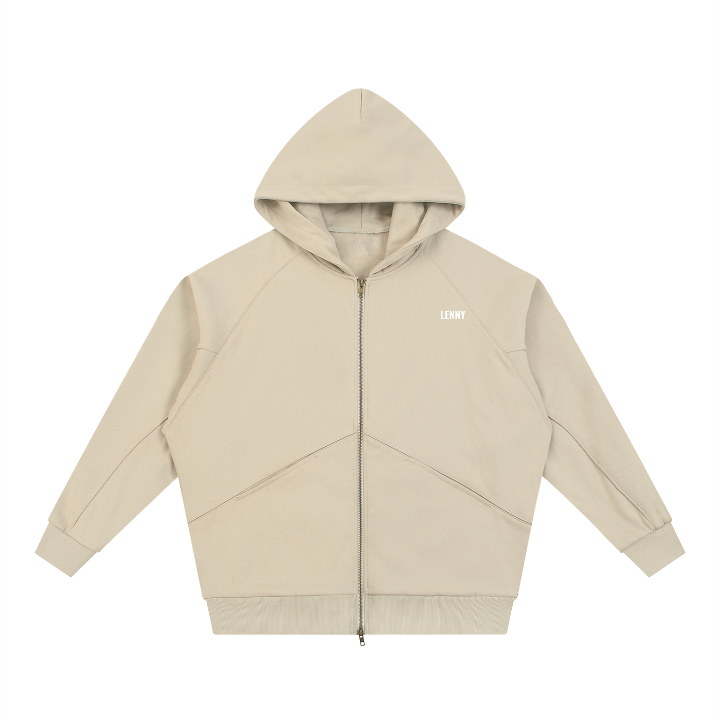 Lenny Dolman Sleeve Zip-Through Fleece  Hoodie