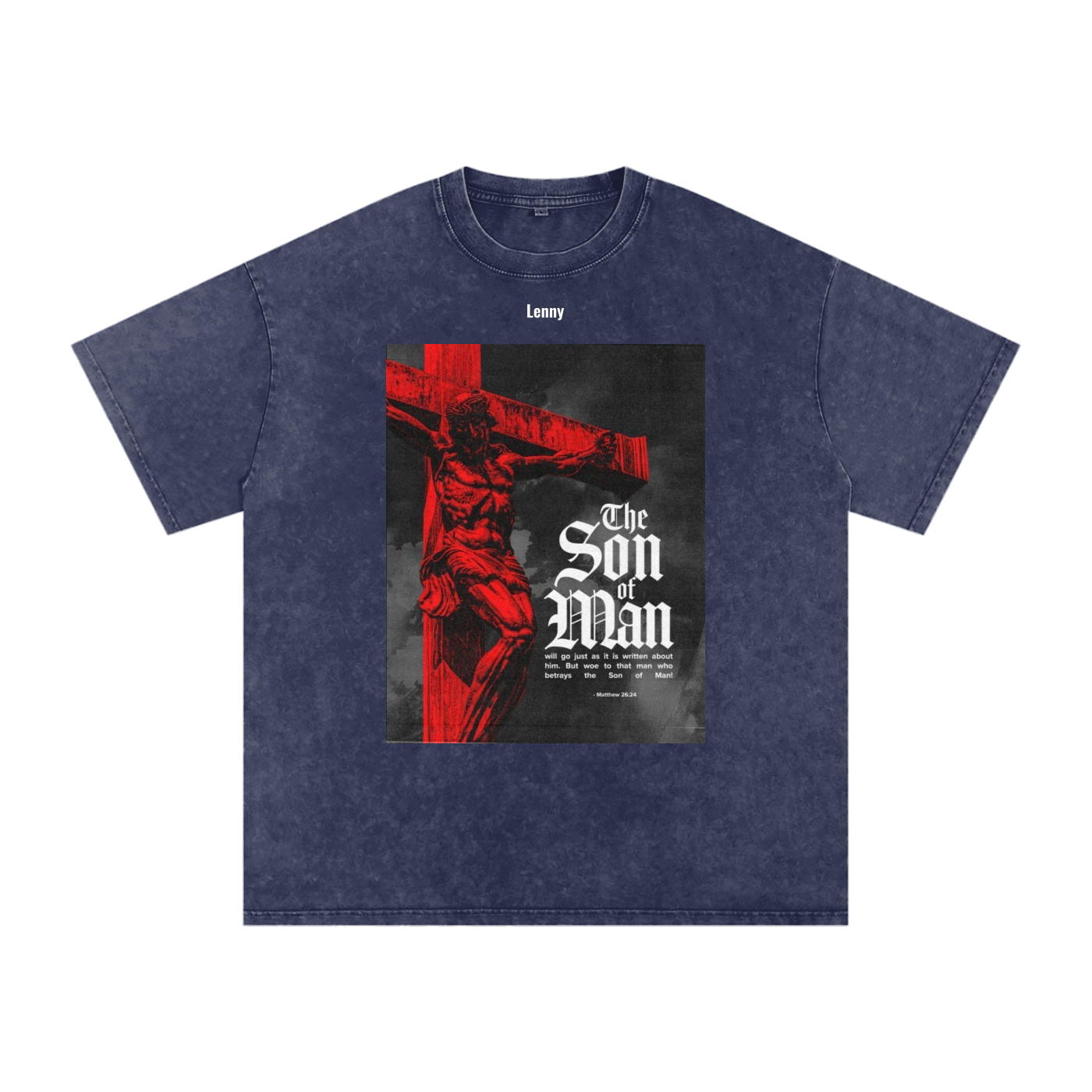 Snow Washed Oversized Son Of Man Cotton T-Shirt