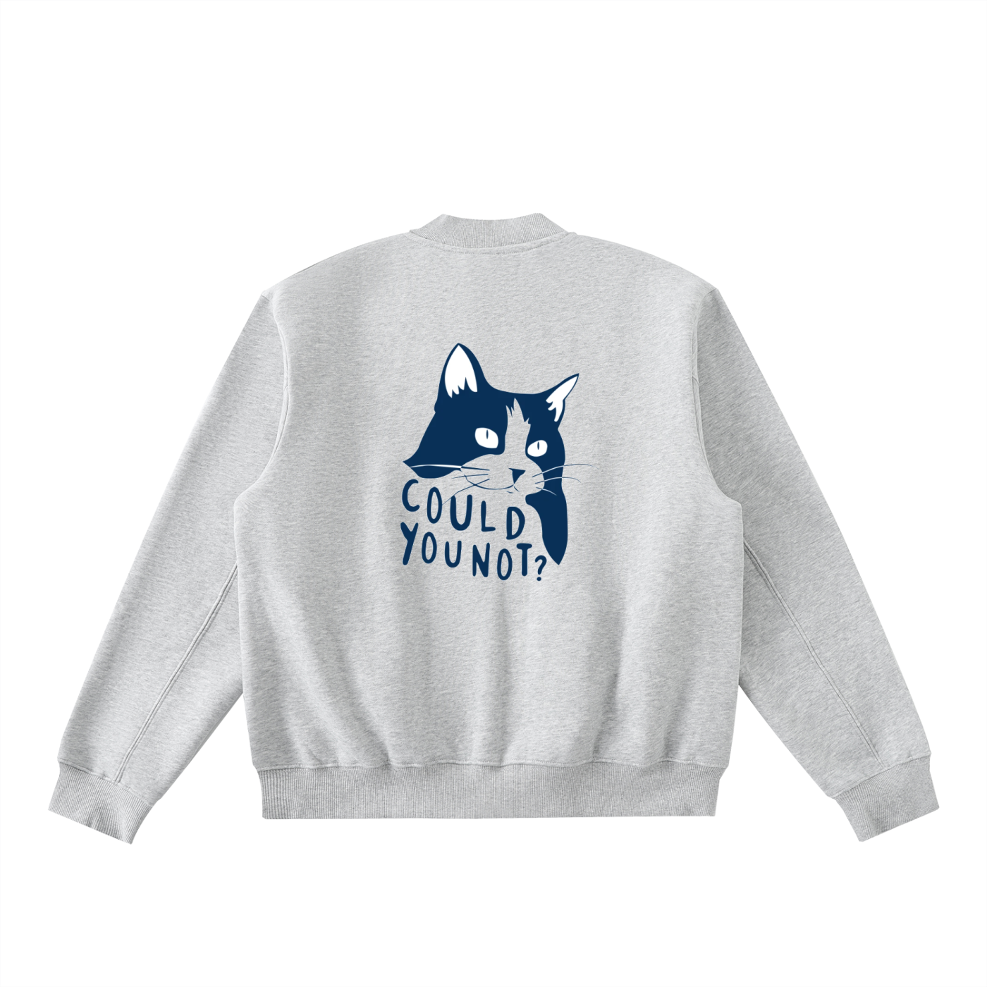 Essential Zip-Up Fleeced Varsity Jacket