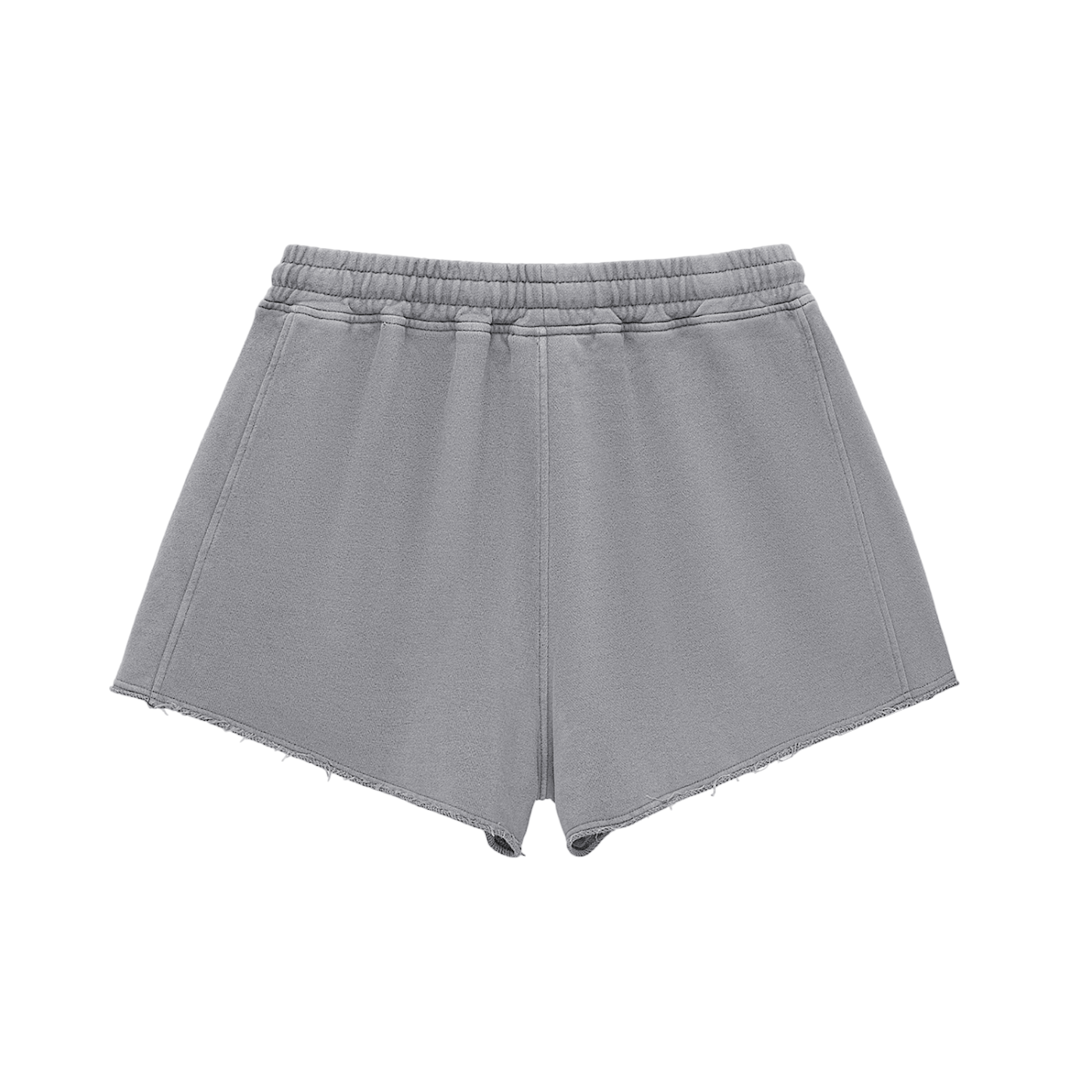 Women’s Snow Washed Raw Edge Drawstring Shorts