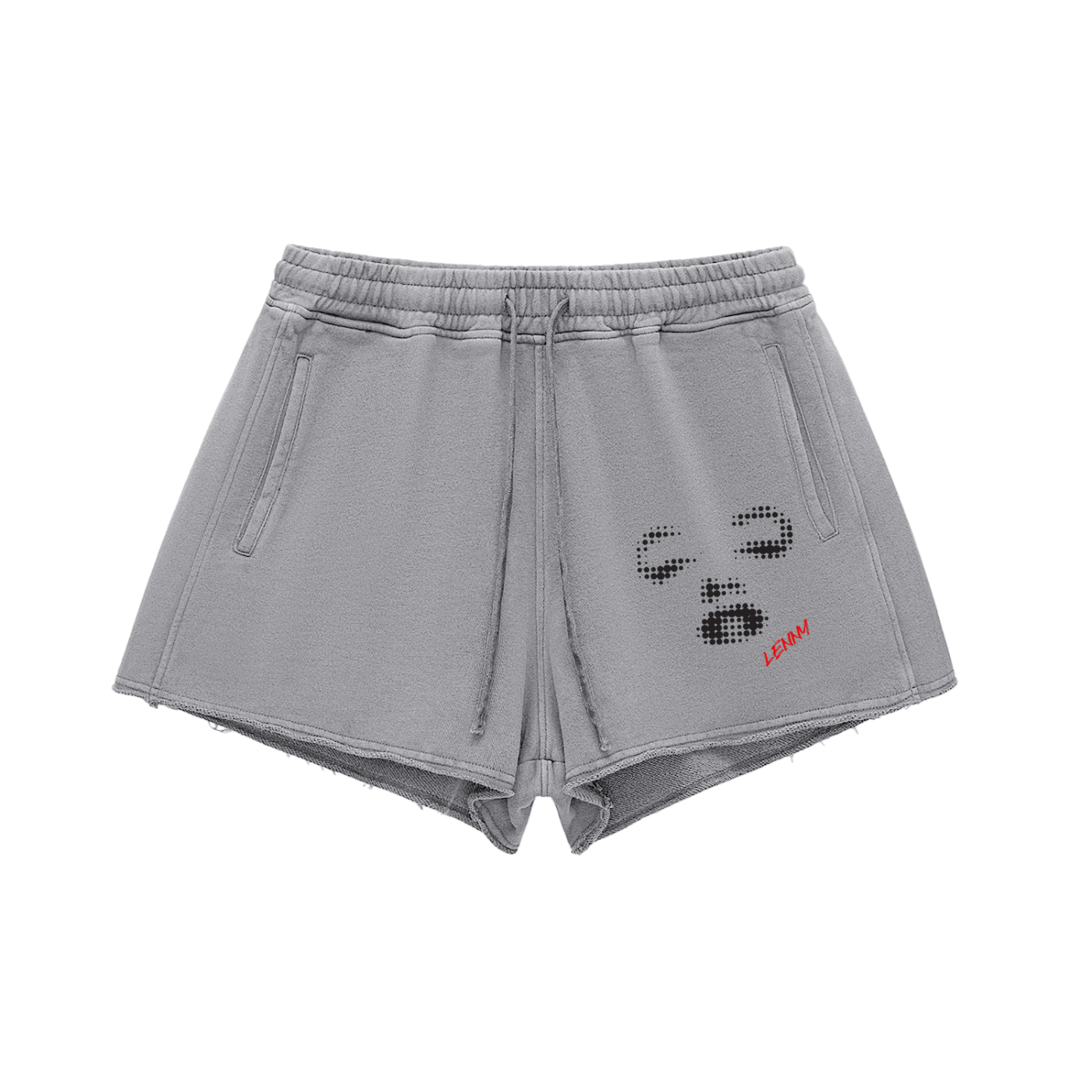 Women’s Snow Washed Raw Edge Drawstring Shorts