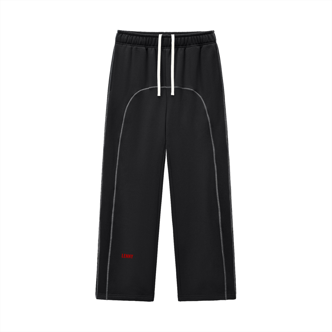 Contrast-Stitched Fleece Sweatpants