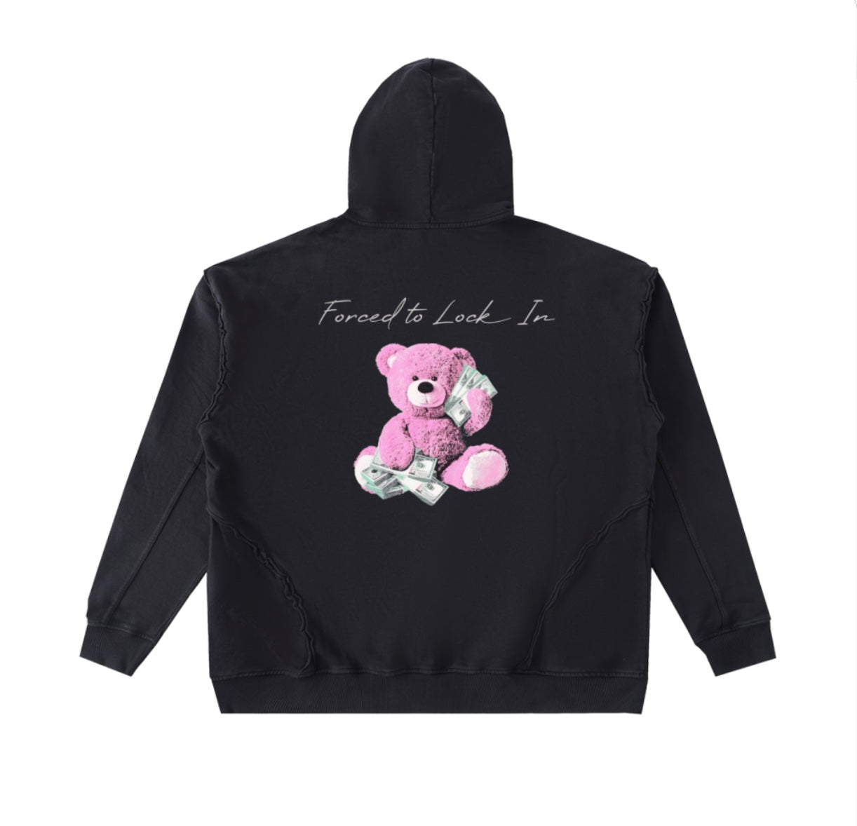 Raw Seam Enzyme Washed Hoodie