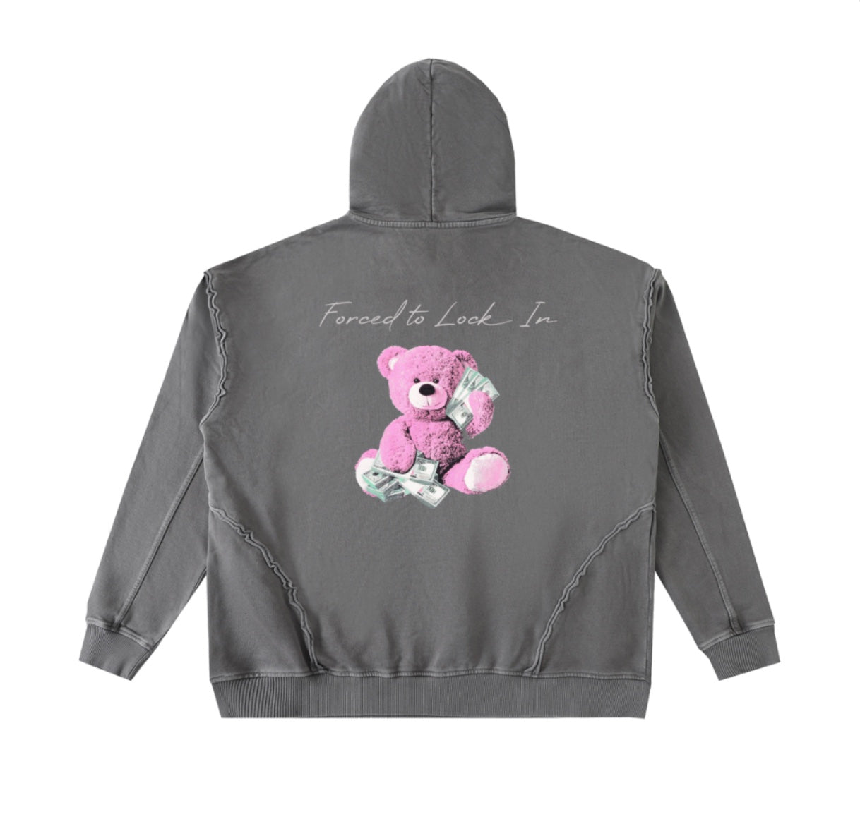 Raw Seam Enzyme Washed Hoodie