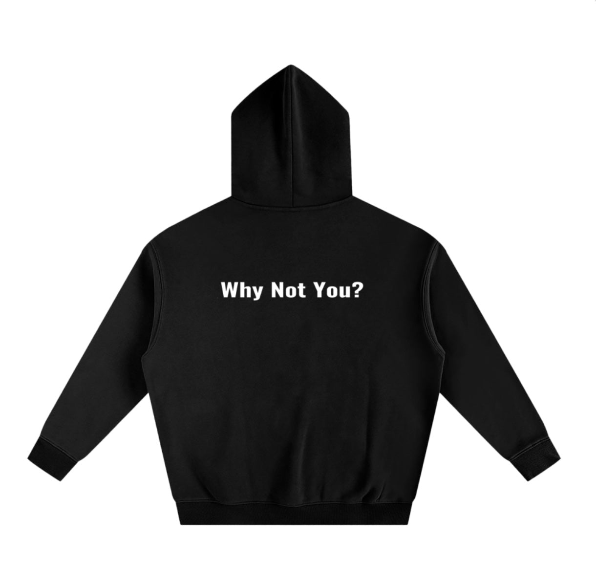 Oversize Why Not You Fleece Hoodie