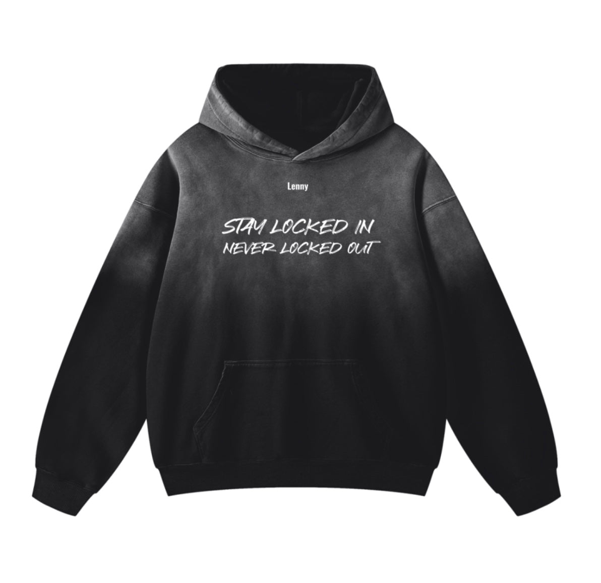 Lenny Stay Locked In Sunfade Oversize Hoodie