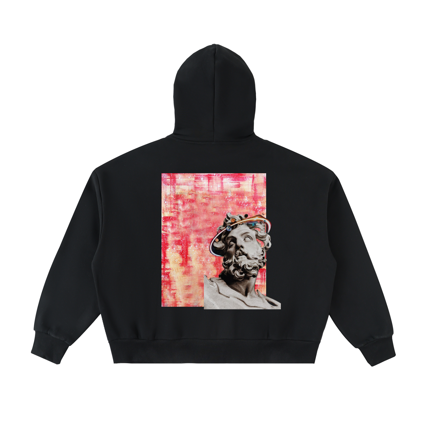 Fleeced Full-Zip Boxy Hoodie