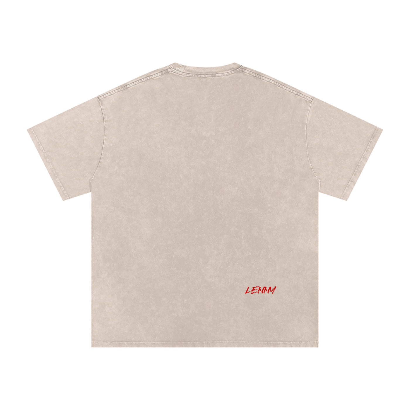 Snow Washed Seriously!! Oversized Cotton T-Shirt