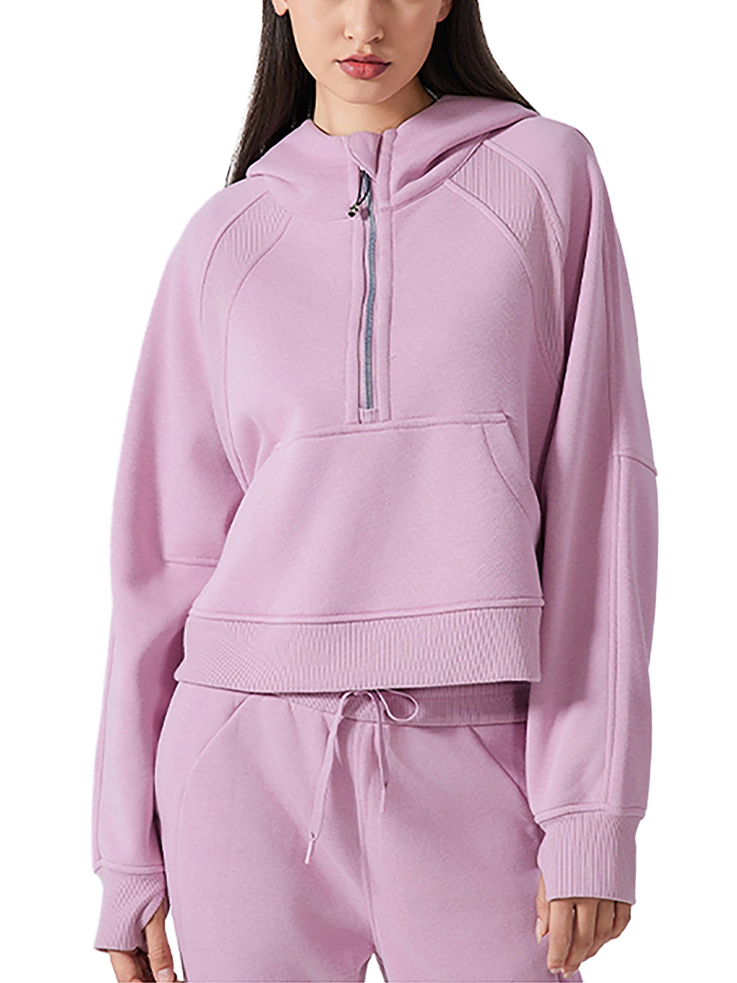 Women’s Cropped Half-Zip Hoodie