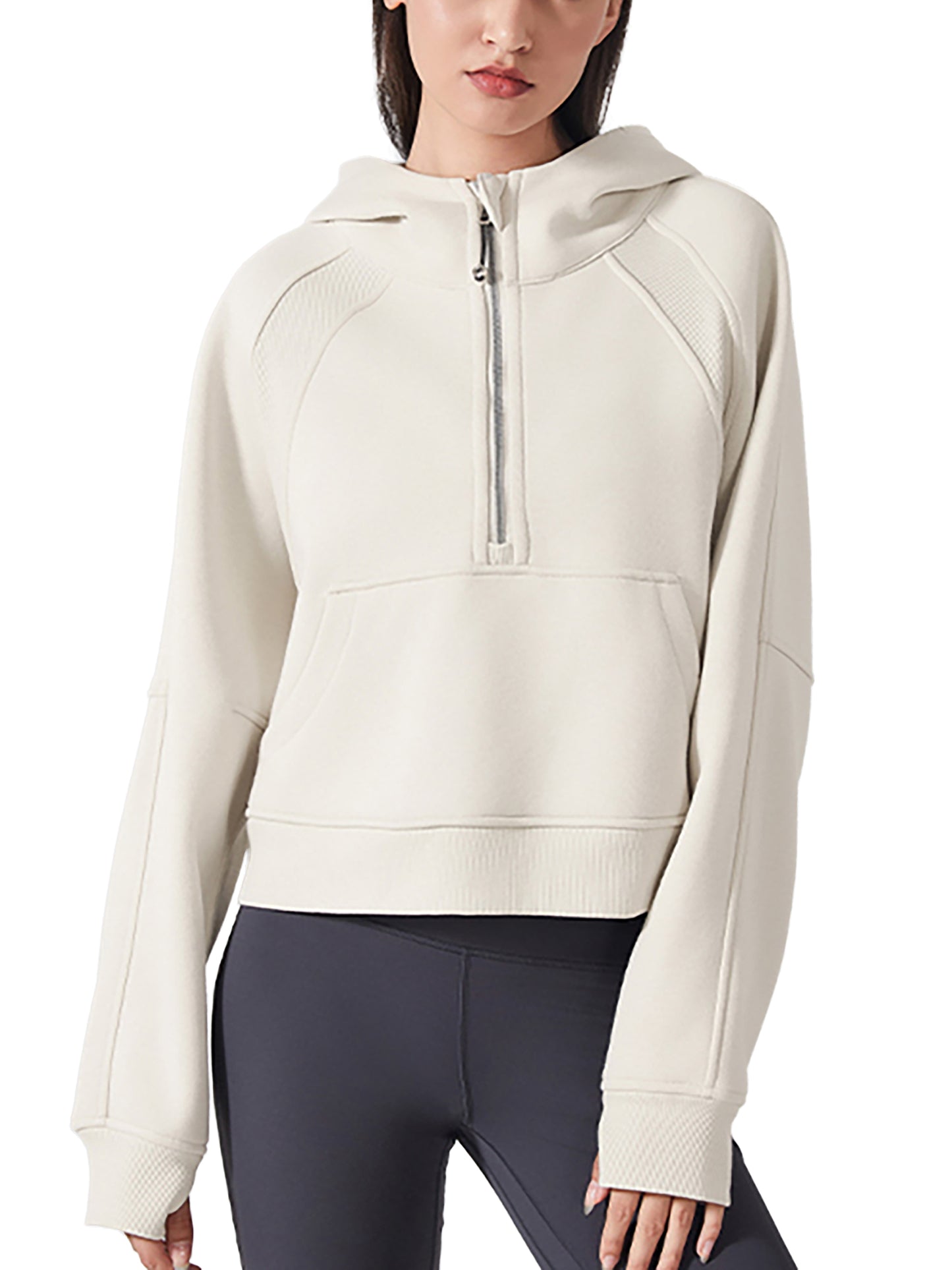 Women’s Cropped Half-Zip Hoodie